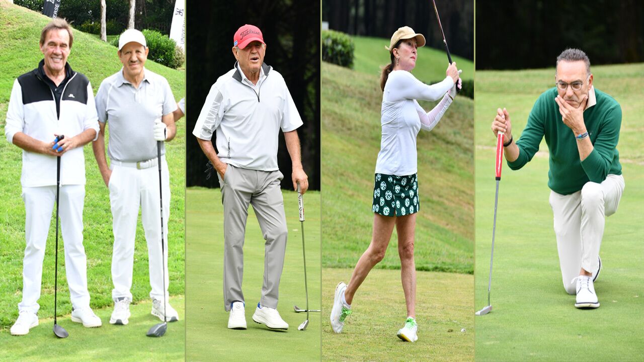 Golf tutkunları sahada...
