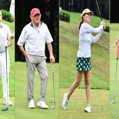 Golf tutkunları sahada...