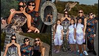 Çin Seddi'nde Kardashian rüzgârı...
