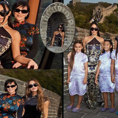Çin Seddi'nde Kardashian rüzgârı...