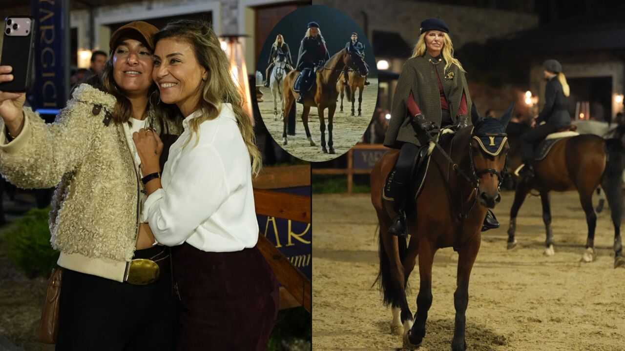 Atlı spor kulübünde özel defile...