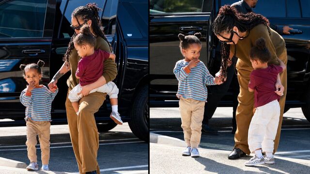 Rihanna çocuklarıyla alışverişte