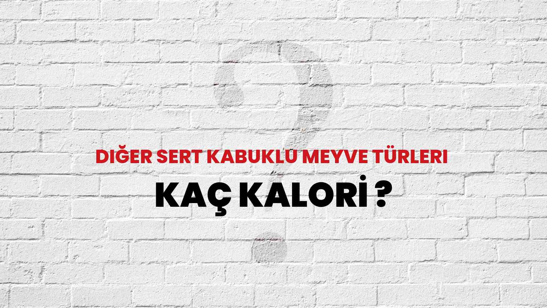 Diğer Sert Kabuklu Meyve Türleri Kaç Kalori? Diğer Sert Kabuklu Meyve Türleri Kalori Miktarı ve Besin Değeri