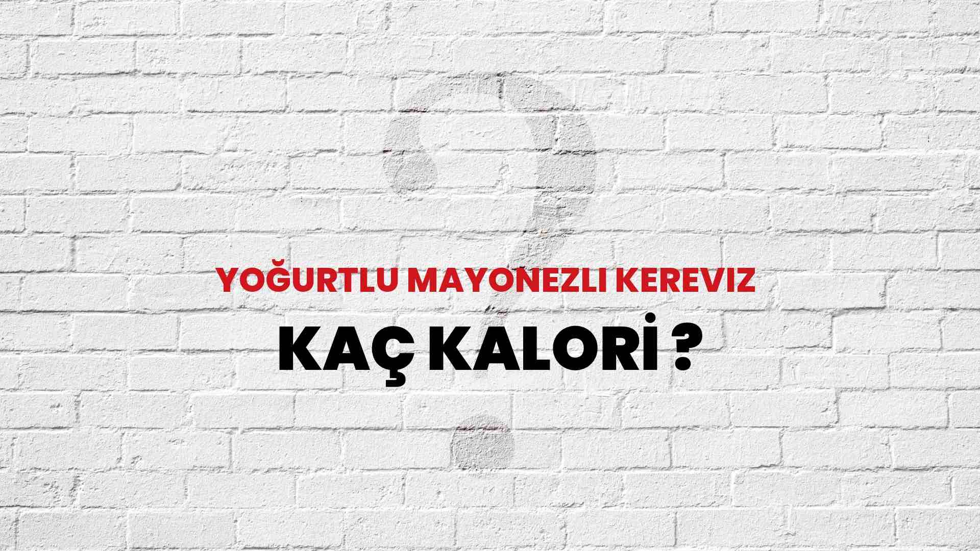 Yoğurtlu Mayonezli Kereviz Kaç Kalori? Yoğurtlu Mayonezli Kereviz Kalori Miktarı ve Besin Değeri