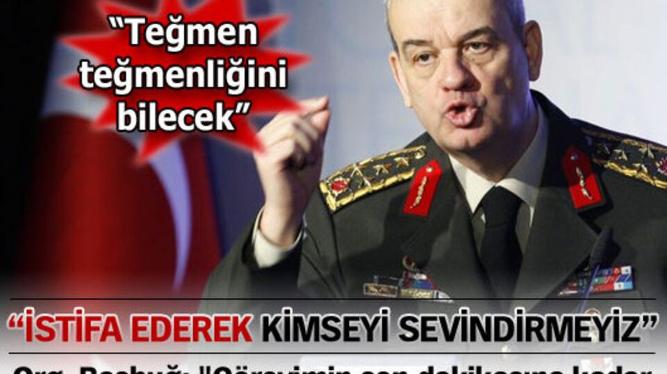 "İstifa ederek kimseyi sevindirmeyiz"
