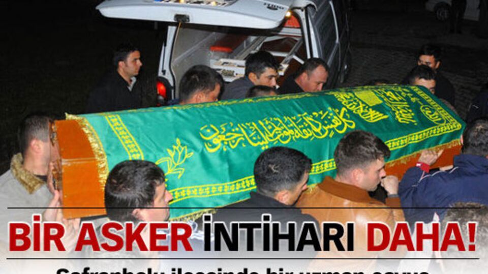 Uzman çavuş intihar etti