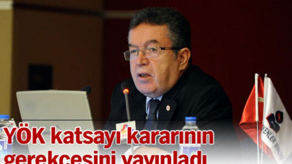 YÖK katsayı kararının gerekçesinin yayınladı