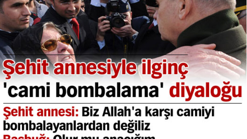Şehit annesiyle ilginç 'cami bombalama' diyaloğu