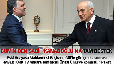 Bumin'den Kanadoğlu'na tam destek