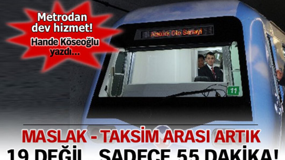 Metrodan büyük hizmet!