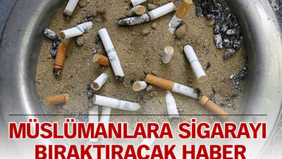 ''Sigaranın içinde domuz kanı var''
