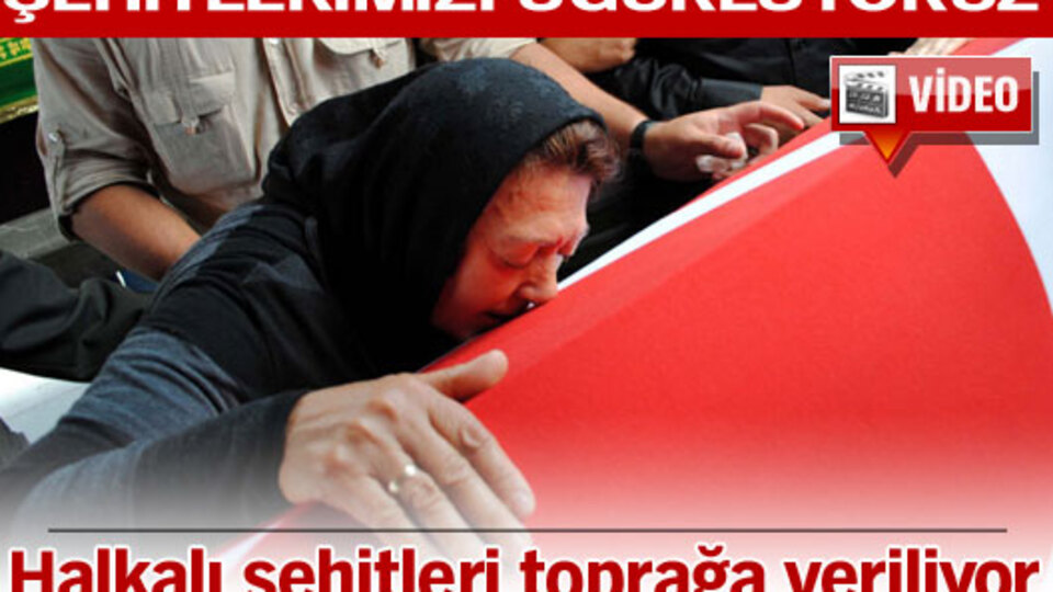 Şehitlerimizi uğurladık