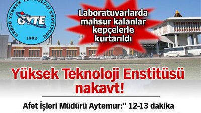 Yüksek Teknoloji Enstitüsü nakavt!