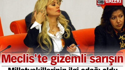 Meclis'te gizemli sarışın