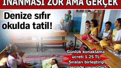 İlköğretim okulunda pansiyon hizmeti!