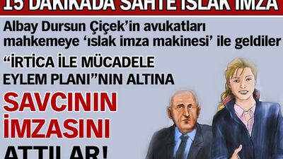 15 dakikada sahte ıslak imza VİDEO