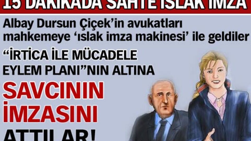 15 dakikada sahte ıslak imza VİDEO