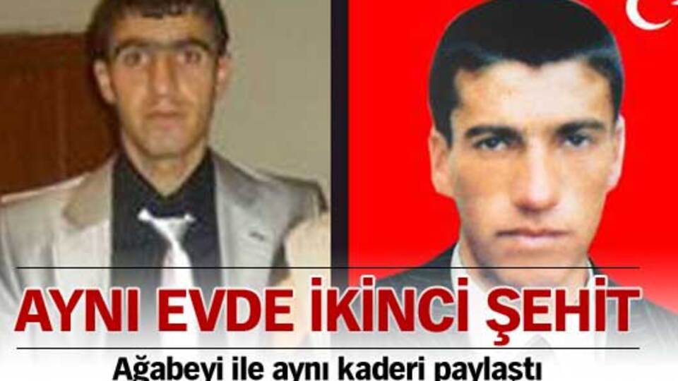 Aynı evde ikinci şehit