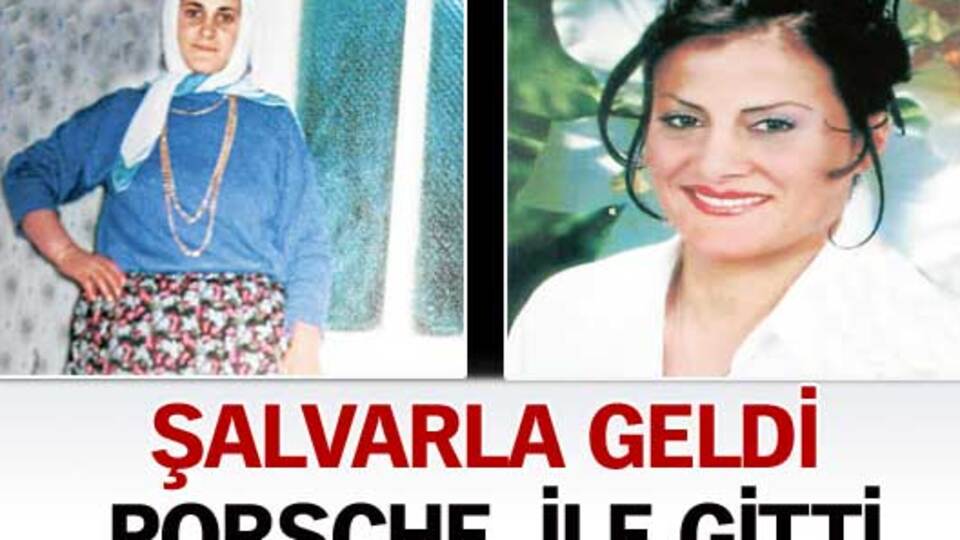 Şalvarla geldi Porsche ile gitti