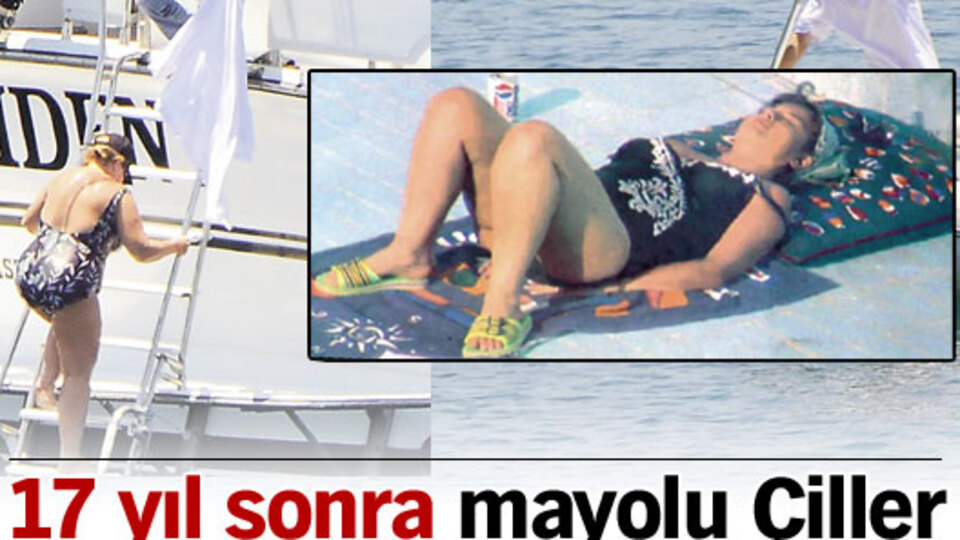 17 yıl sonra mayolu Çiller