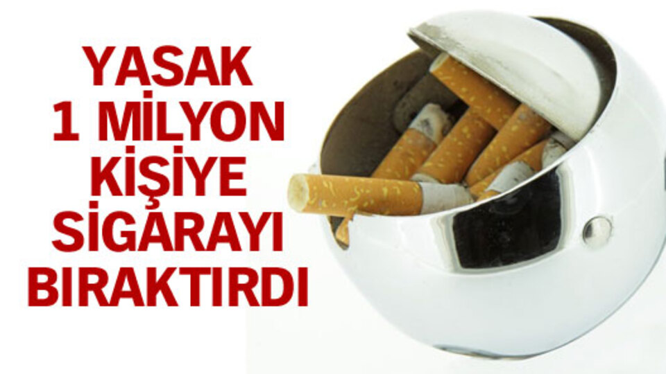 Yasak, 1 milyon kişiye sigarayı bıraktırdı