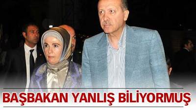 Başbakan yanlış biliyormuş