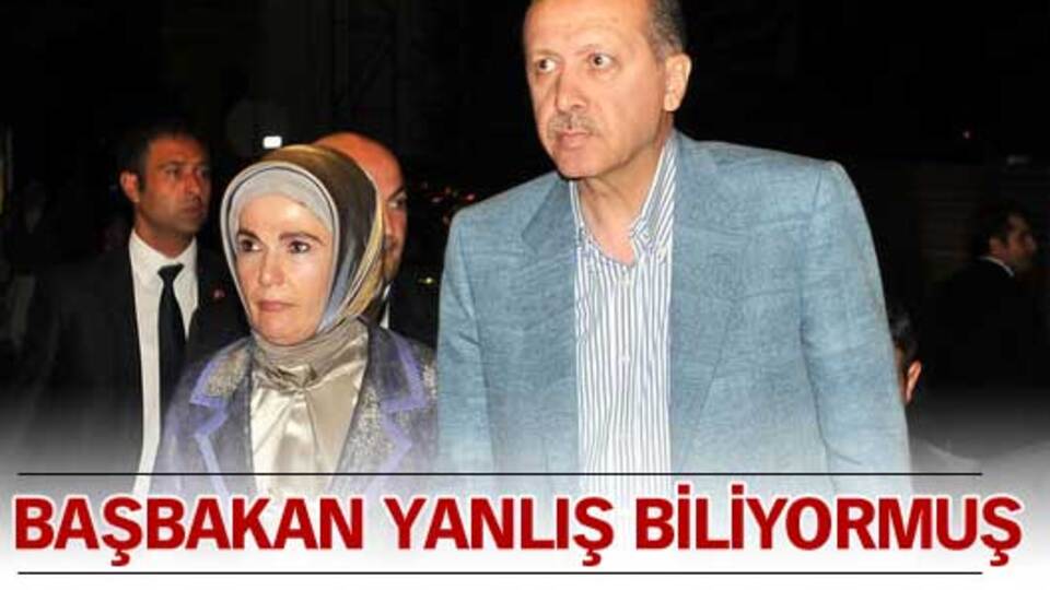 Başbakan yanlış biliyormuş