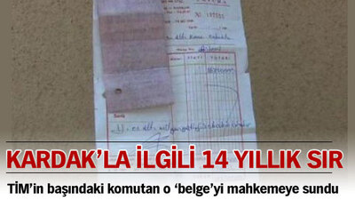 Kardak'la ilgili 14 yıllık sır