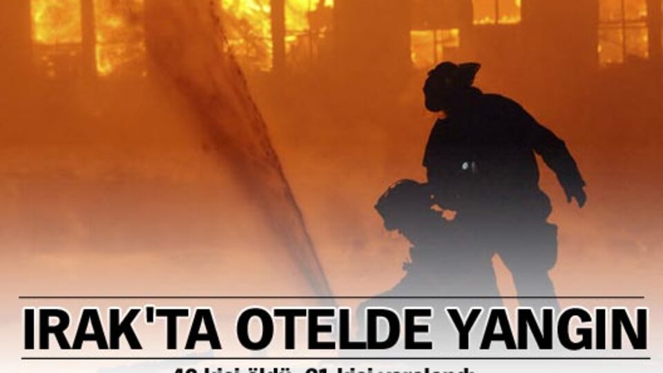 Kuzey Irak'ta otel yangını - VİDEO