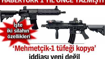 'Mehmetçik-1 tüfeği kopya' iddiası yeni değil