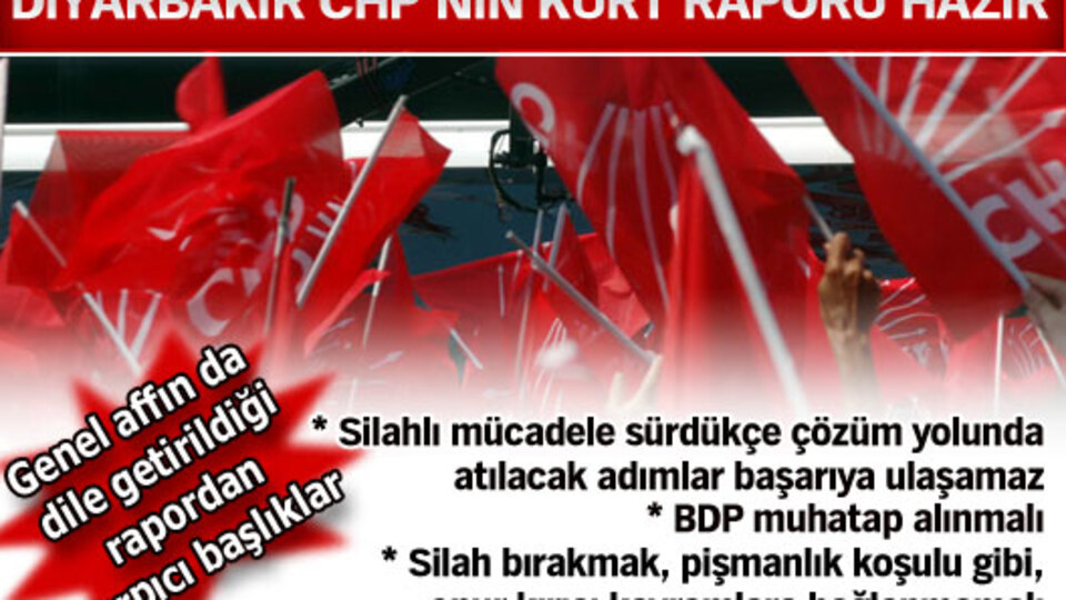 Diyarbakır CHP'nin Kürt raporu hazır