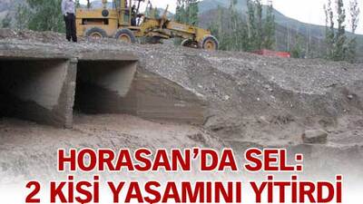 Horasan'da sel: 6 ölü