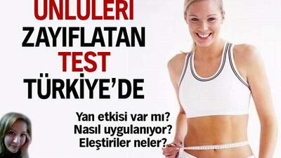 Ünlüleri zayıflatan test!