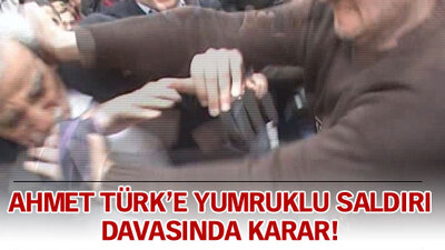 Ahmet Türk'e yumruklu saldırı