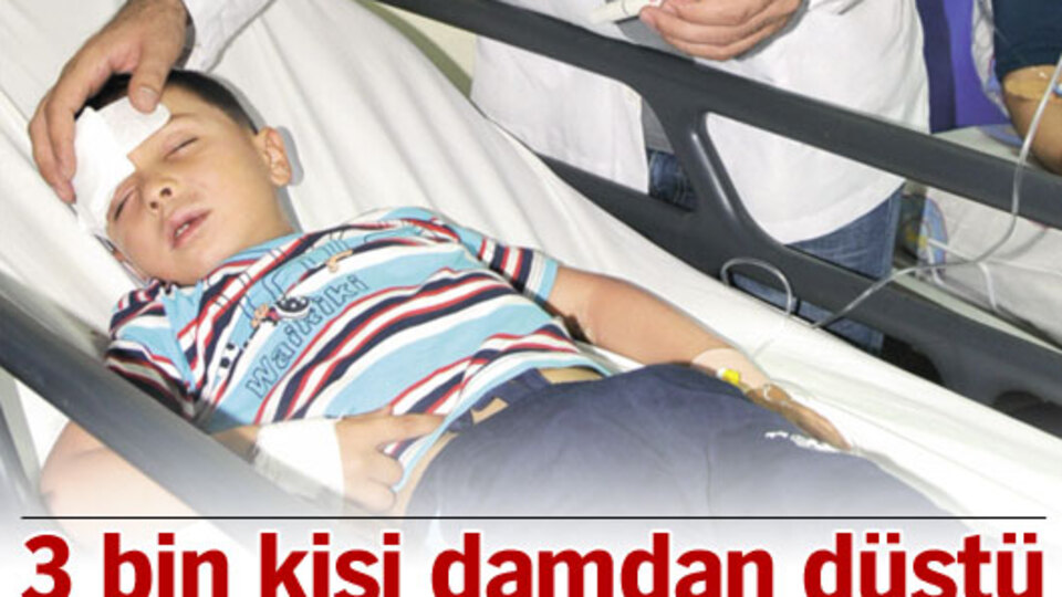 3 bin kişi damdan düştü