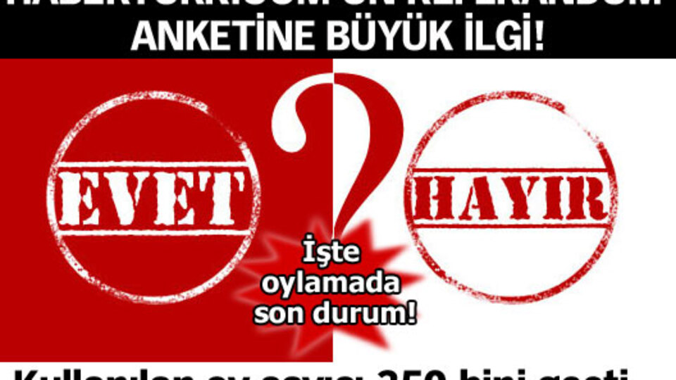 Referandum anketine büyük ilgi