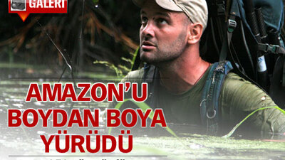 Amazon'u boydan boya yürüdü