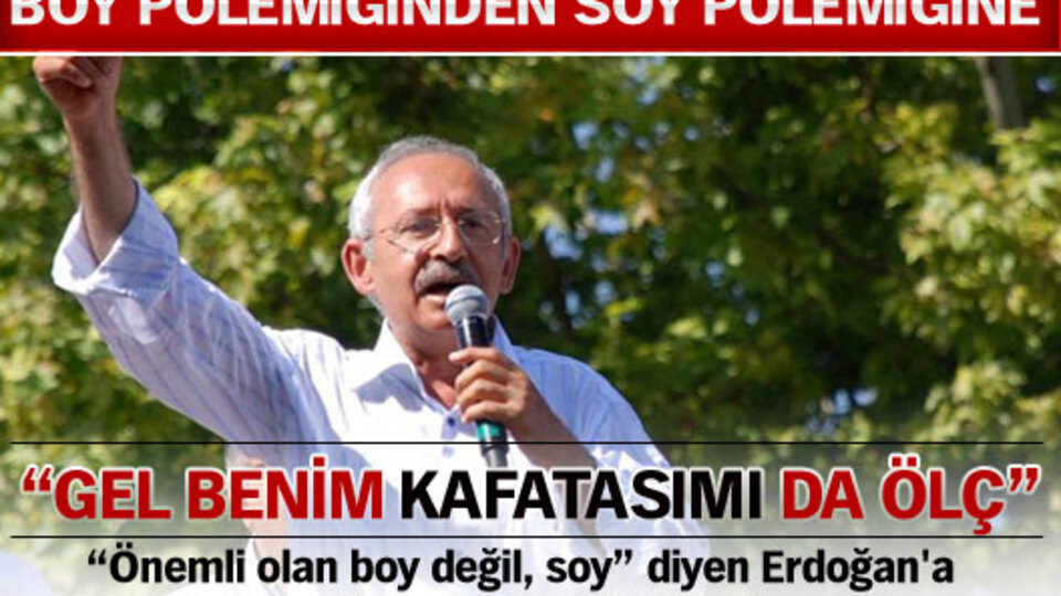 "Gel benim kafatasımı da ölç"