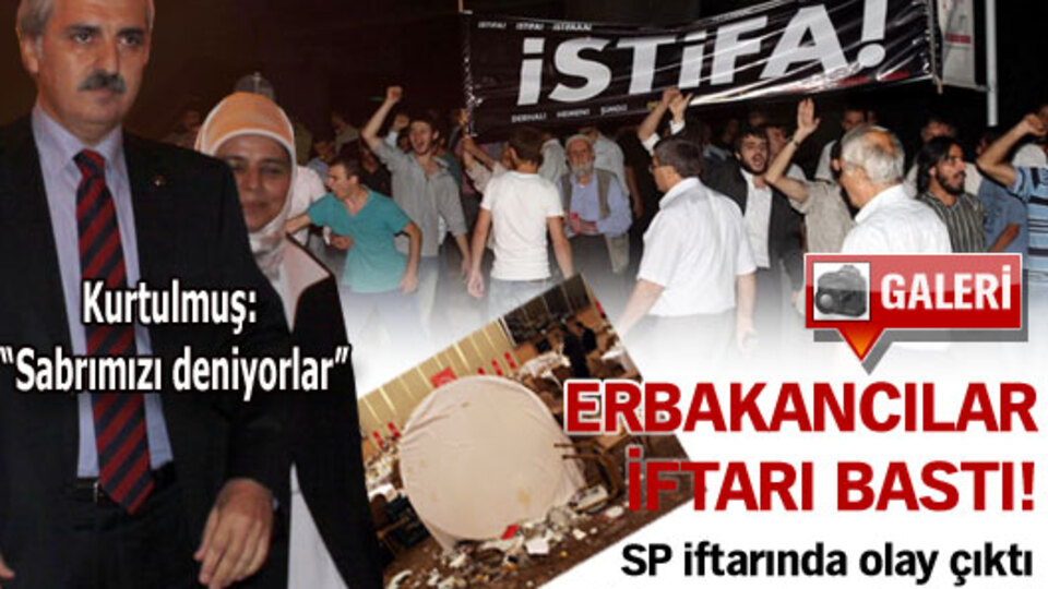 Saadet Partisi iftarında olay