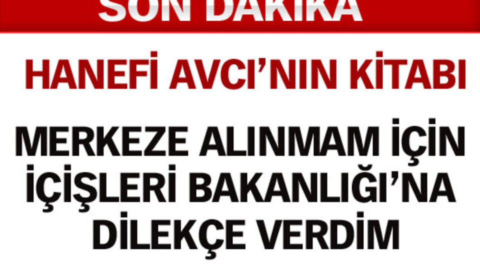 Hanefi Avcı'nın kitabı