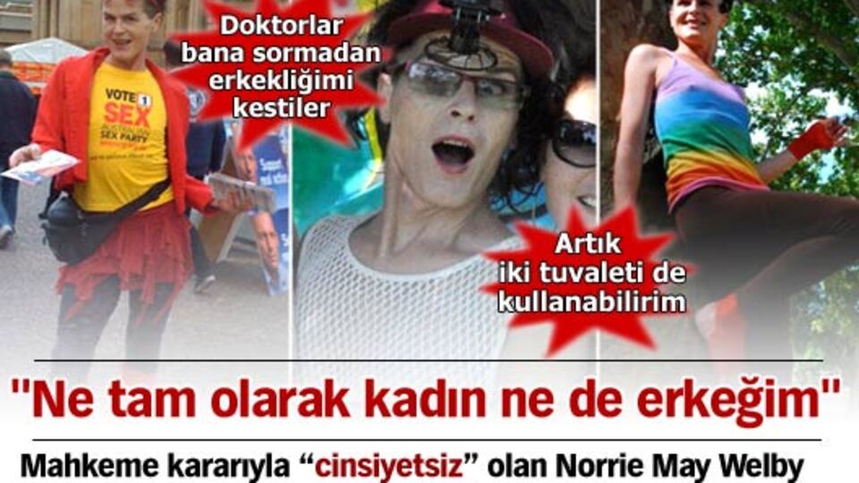 "Ne tam olarak kadın ne de erkeğim"