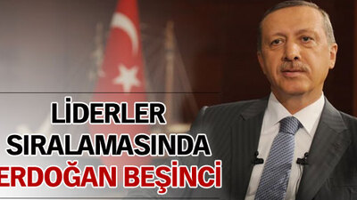 Liderler sıralamasında Erdoğan beşinci