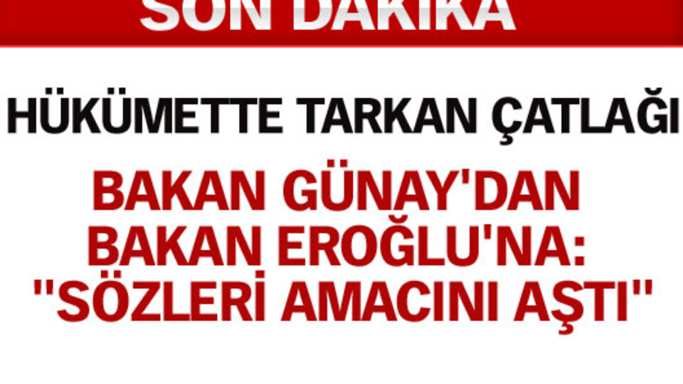 Hükümette Tarkan çatlağı