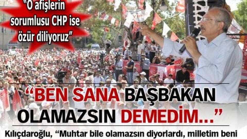 Kılıçdaroğlu özür diledi