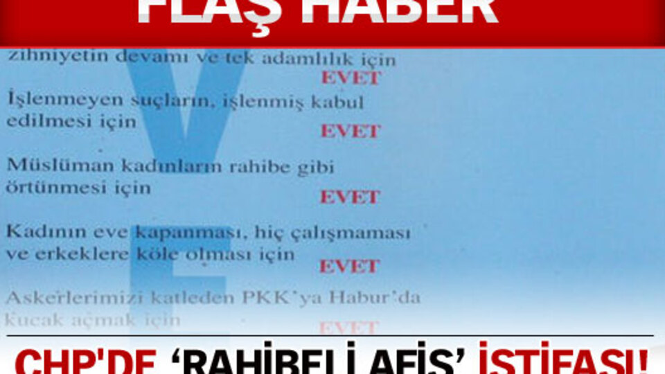 CHP'de 'afiş' kavgası