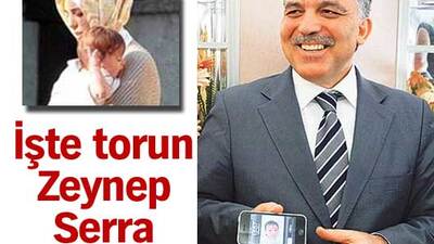 İşte torun Zeynep Serra