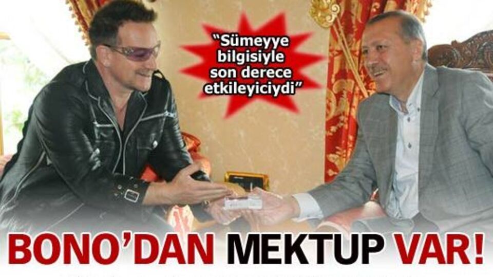 Bono'dan mektup var