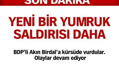 Akın Birdal'a kürsüde vurdular