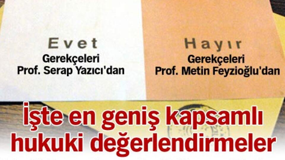 Referandumla ilgili en kapsamlı hukuki değerlendirmeler