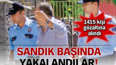 Firariler sandık başında yakalandı